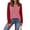 *Red, variant on VBVC Women's Striped Raglan Sleeve Long Sleeve Top , Ladies' Color Block Crew Neck Shirt , Casual Baseball Tee Pullover For Women, S-2XL