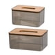 thumbnail image 1 of Caso de tejido,Caja de pañuelos de plástico ABS Organizador Cubierta de madera,Caja de almacenamiento de toallas de papel para el hogar,Dispensador de pañuelos Hogar Sala de estar Oficina, 1 of 9