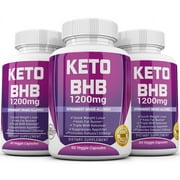 3 X KETO* BHB 1200mg PURE Ketone FAT BURNER Weight Loss Diet Pills Ketosis.