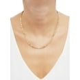thumbnail image 3 of Women's Welry 3mm Cleo Link Chain Necklace in 10kt Yellow Gold, 18", 3 of 3