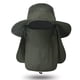 thumbnail image 1 of Hombre Sombrero De Ala Ancha Con Cubierta Facial, Sombrero Tipo Cubo, Protección Solar UPF En Verano, Cuerda Ajustable Contra El Viento, Malla Transpirable Para Pesca,, 1 of 8