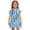 Light Blue, variant on Grblisyd Girls Dress Polka Dots Short Sleeve Uniform Dress Button Up A-line Dress Kids Cute Shirtdress with Pockets 10-12 Years