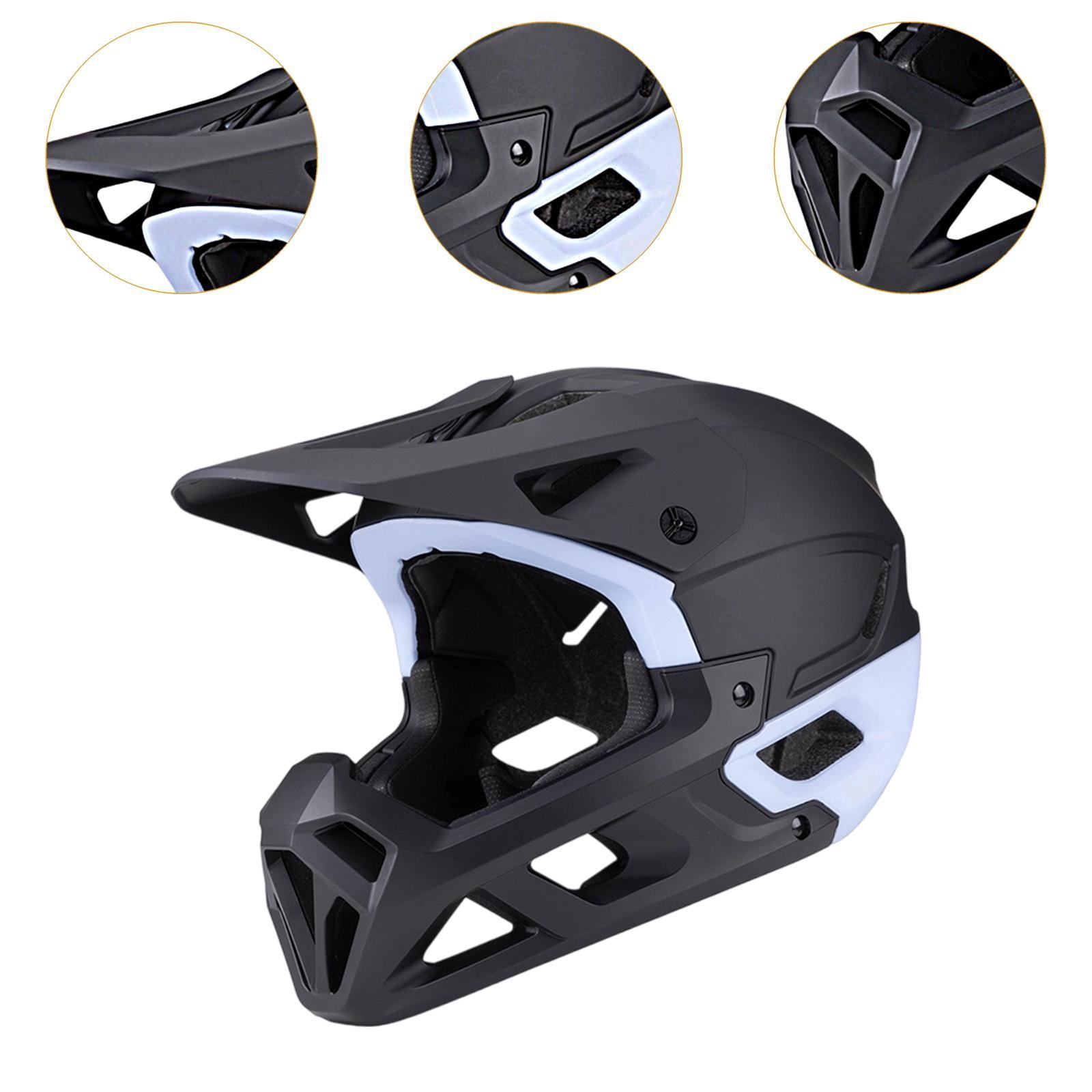 Dualoai Mountain Bike Helmet Mountain & Road , Lightweight, Ventilation, Breathable with Removable Chin Pad, Cycling Helmet Black Blue