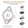 thumbnail image 1 of 2 Pcs Joints d'Échappement Automobile, Acier Inoxydable Résistant aux Hautes Températures, 2 Joints de Bride Elliptiques standard avec Boulons, Dossier d'Axe, Pièces Automobiles, 1 of 3