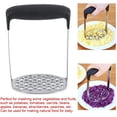 thumbnail image 2 of Kitchen Tool Stainless Steel Potatoe Masher Hand Potato Ricer ruit Vegetable Pressed Garlic Crusher, 2 of 8