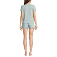 thumbnail image 2 of Lands' End Women's Knit 2 Piece Pajama Set - Short Sleeve Top and Shorts, 2 of 4