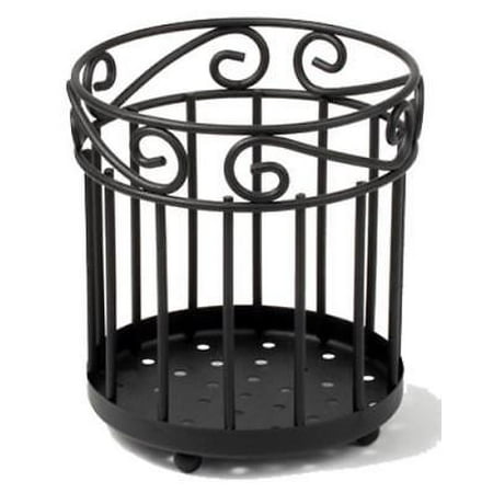 Large Utensil Holder - Black Finish Large Scroll Grande Utensil Holder Only One