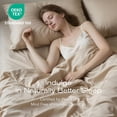 thumbnail image 4 of Tencel Sheet Set  Size,  Eucalyptus Lyocell, Breathable & Cooling , Deep Pocket Up to 15 Inch, Silky Soft, Ideal for  s - 3 count (, Sand), 4 of 6