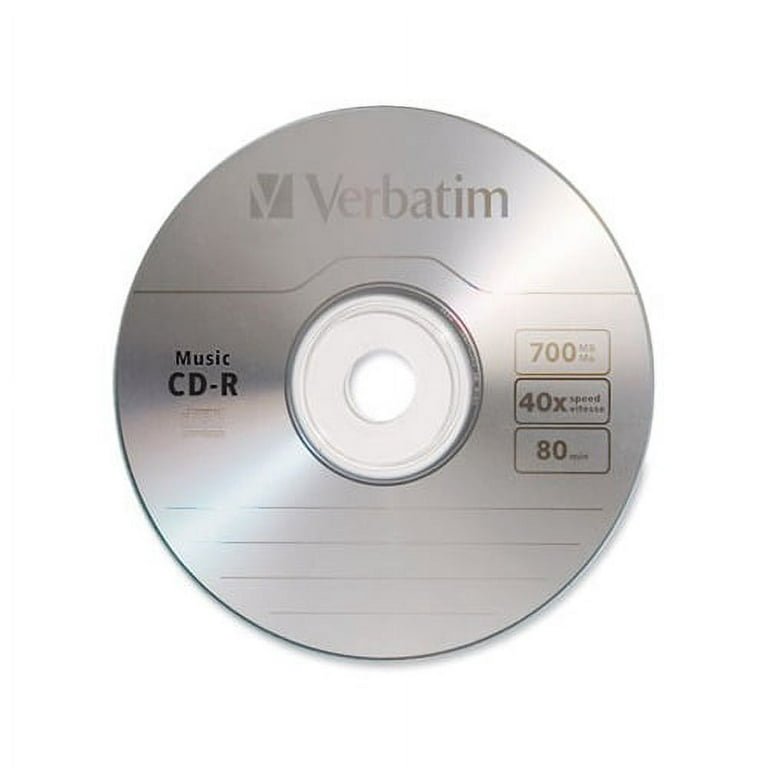 CD-R Music Recordable Disc 700MB, 40x, 25/Pk
