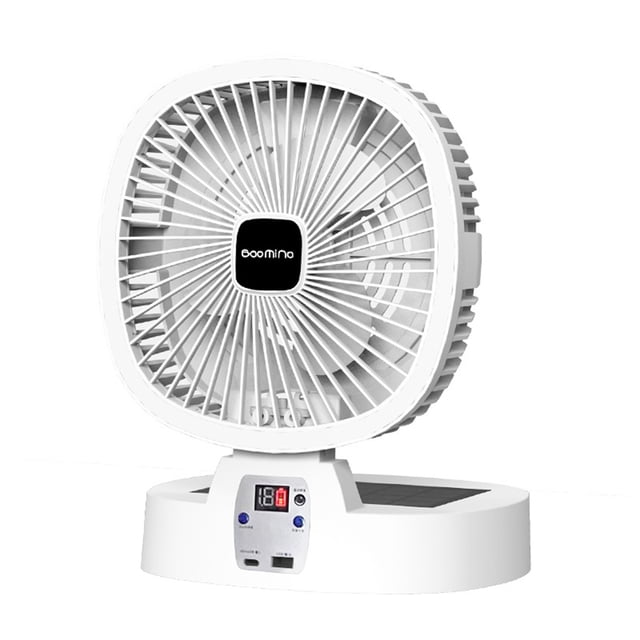 EGNMCR Fan Multifunctional 5 In 1 Solar Fan, 5 Speeds, 3 Light Modes, Large Capacity Battery, Portable And Foldable Solar Fan Solar Fan That Can Be Solar Or USB Charged, S Solar Fans