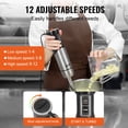 thumbnail image 4 of VEVOR 12 Speed Commercial Immersion Blender Heavy Duty Stainless Steel Mixer with Measuring Cup, Whisk, and Milk Frother, 4 of 12