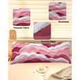 thumbnail image 6 of Pink Ombre Body Pillow Cover, Pillowcase Protectors with Zipper, Breathable Decorative Throw Pillow Case Cover, Modern Geometric Abstract Art Moire Pillow Shams for Couch Sofa 20x54Inch, 6 of 8