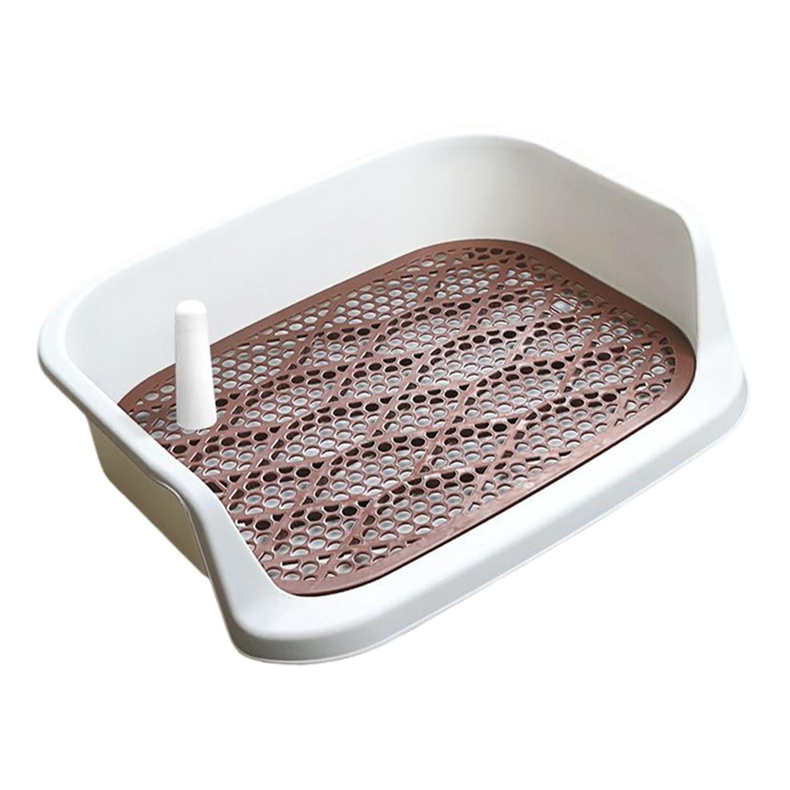 Xuanheng Dog Toilet Puppy Training Potty Tray Pet Litter Pan Indoor Potty Tray Indoor White Coffee Other 51cmx41cmx14cm