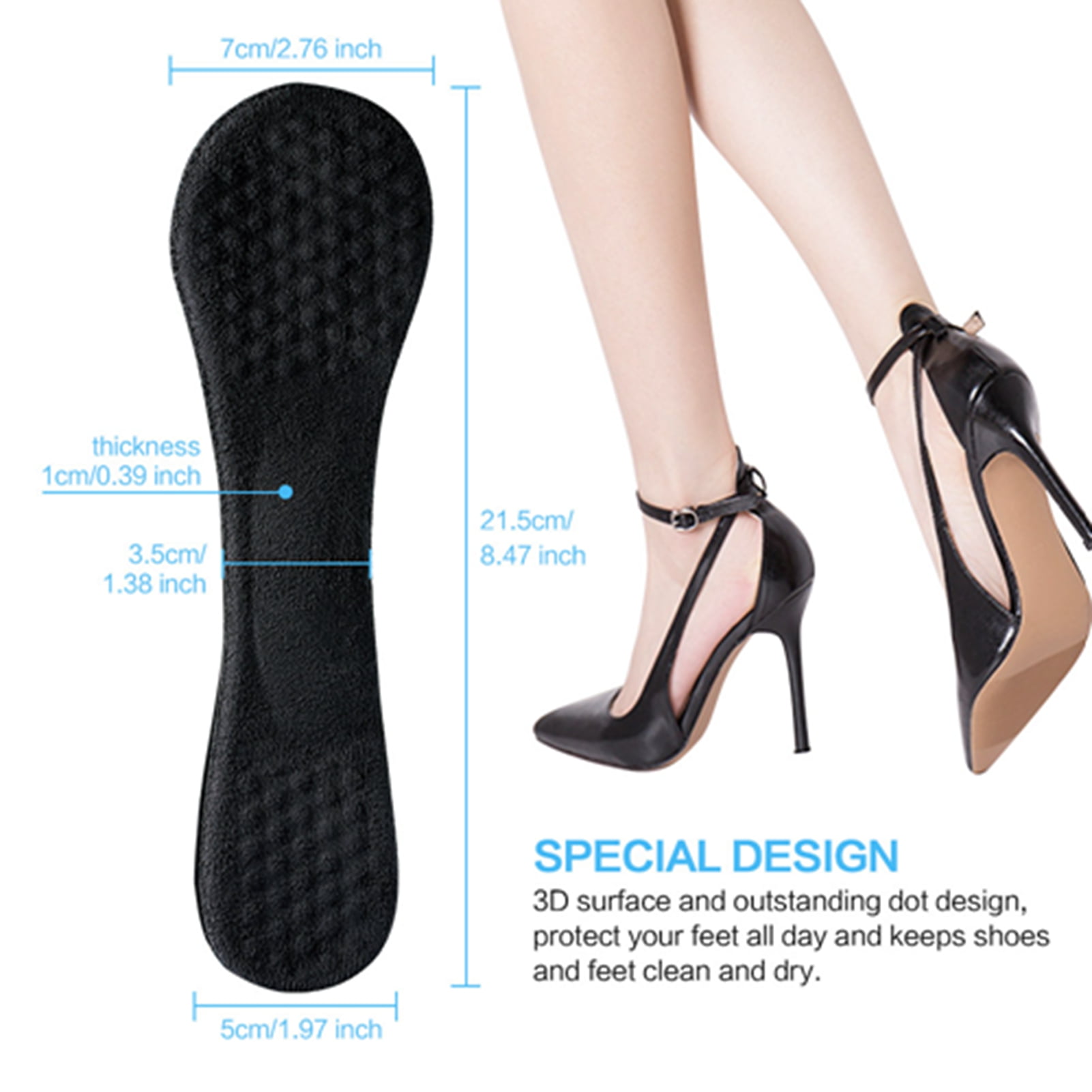 Heel relief clearance