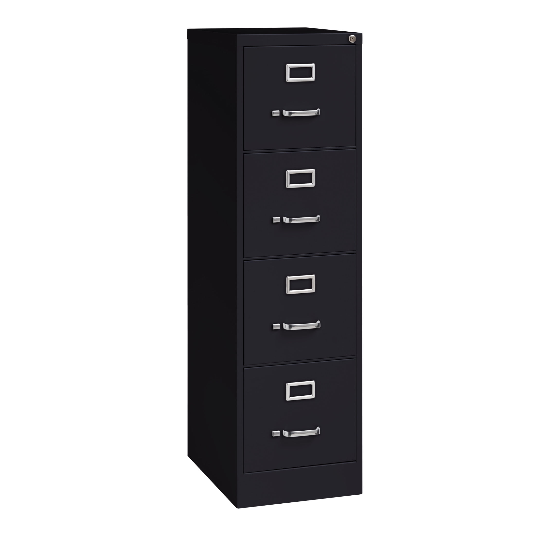 (Set of 5) Hirsh 22-inch Deep 4-Drawer, Letter-Size Vertical File Cabinet, Black