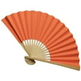 thumbnail image 3 of kjfeif Solid Color Paper Fans, Handheld Folding Fans Foldable Bamboo Fans Japanese Chinese Style for Wedding DIY Crafting Wall Decoration Party Favors, 3 of 5