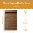 Radiance Cordless Bamboo Roman Shades for Windows Flatstick Bamboo