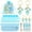 Blue, variant on 72Pcs/24Sets Pink Footprint Keychain Baby Shower Party Favors for girl, Baby Shower Gifts for Guest, Metal Keychains with Organza Bags and Thank You Tags, Ideal for Girl Baby Shower, Party Decoration