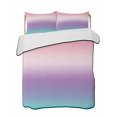 thumbnail image 2 of Pink Purple Teal Ombre Cream Twin XL Size Down Alternative Comforter,Lightweight Comforter Quilt Bedding Set with Pillow Shams Modern Abstract Art Aesthetics Bed Comforter Duvet Insert 68"x98", 2 of 7