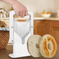 thumbnail image 1 of EIMELI LHX MKBL Coupe-Bagel Trancheur avec Poignée de Sécurité Trancheur de Bagel Domestique Coupeur de Bagel en Acier Inoxydable Coupeur de Précision pour Bagel Trancheur de Pain Réutilisable Trancheur de Muffins Portable Facile à Nettoyer, 1 of 11