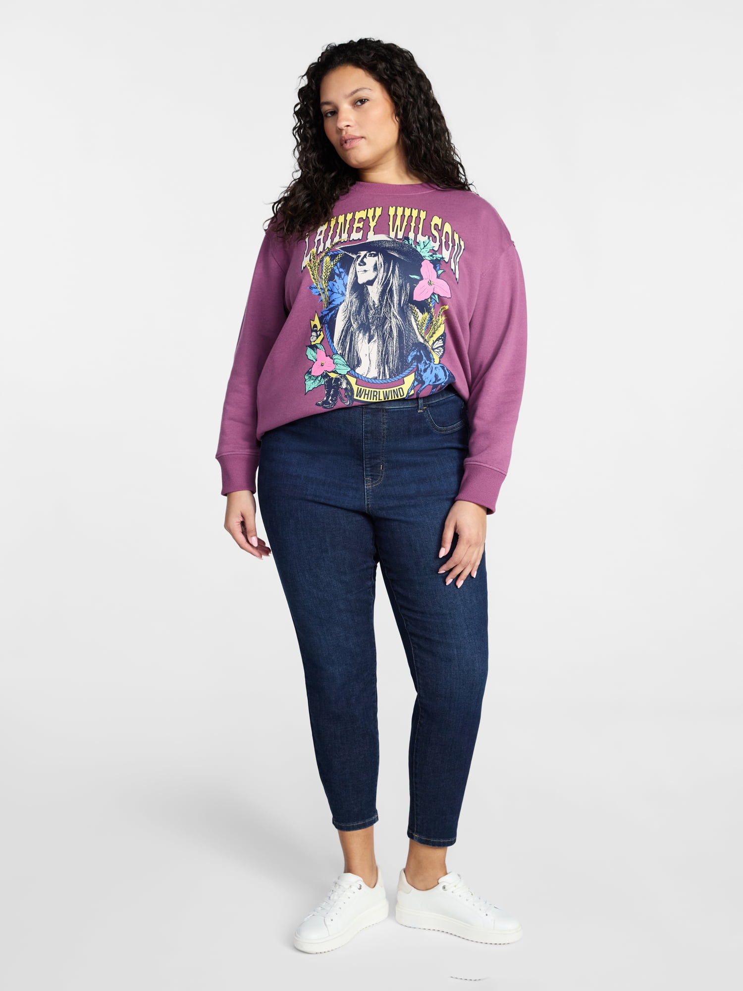 Terra & Sky Women's Plus Size Lainey Wilson Graphic Sweatshirt, Sizes 0X-5X