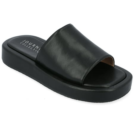 

Journee Collection Womens Denrie Tru Comfort Foam Slide Flatform Sandals