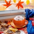 thumbnail image 3 of 2 Pc Creative Pumpkin Cups Ceramic Cups Halloween Cups with Covers (Orange, 3 of 4