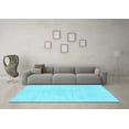 thumbnail image 3 of Ahgly Company Indoor Rectangle Solid Light Blue Modern Area Rugs, 5' x 8', 3 of 4