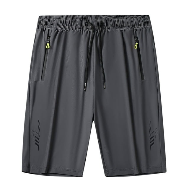 Men's Workout Running Shorts 7 Inch Lightweight Athletic With Zipper Pockets No Liner Quicking Dry Gym Active Shorts