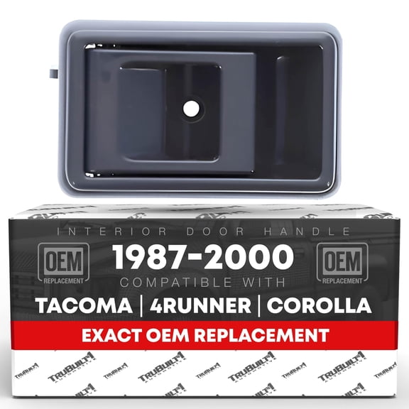 Interior Front Driver Door Handle - Compatible with 1988-1993 Toyota Corolla, 89-95 4Runner, 89-95 Pickup, 95-00 Tacoma - Gray, Plastic - OEM 6920604010, 6920604010B2, 6920604010G, 6920610020G, 93960