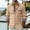 Khaki, variant on UTSJKR Men's Roll-Up Cuff Chest Pocket Contrast Trim Long Sleeve Button-Down Shirt, Casual Top, Daily Street Outdoor Dating Leisure Wear White L