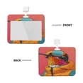 thumbnail image 2 of Cauagu Hip Hummingbird In Jacket for ID Badge Holder,Badge Holder with Windows Key Card Work Badge Sleeve for Office/ Factory/ID Credit Cards/Proximity Key Cards, 2 of 7