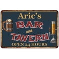 thumbnail image 1 of Aric's Green Bar & Tavern Rustic Sign 8 x 12 High Gloss Metal 208120047154, 1 of 1