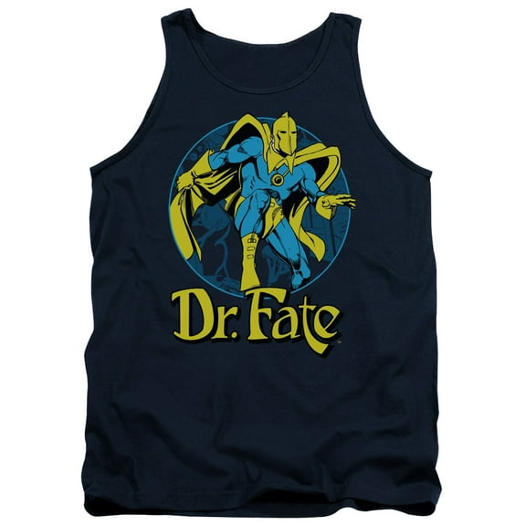 DC Comics Dr Fate Ankh Adult Tank Top Navy