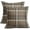 Gray, variant on Fall Grey Orange Plaid Pillow Covers 18x18 Set of 2 Buffalo Tartan Print Autumn Themed Decorative Throw Pillows Outdoor Pillowcase Square Linen Farmhouse Cushion Case Decor for Couch Sofa Bed