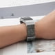 thumbnail image 2 of Correa De Reloj Lona Transpirable Hebilla De Acero Inoxidable Correa De Reloj De Repuesto Lavable Talla L Negro Gris ANGGREK Watch Band, 2 of 4
