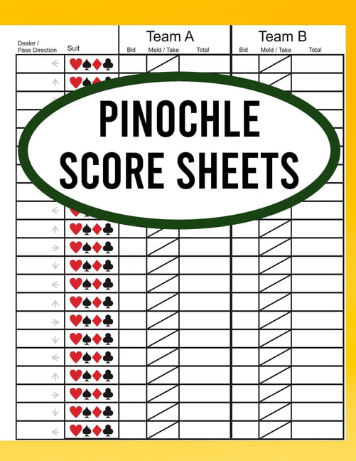 pinochle score sheet printable