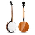 thumbnail image 2 of Vangoa Banjo Juego de banjos de 5 cuerdas de tamaño completo con resonador, cabezal Remo, kit de banjo para principiantes con parte trasera cerrada, accesorios premium para adultos, adolescentes, 2 of 5