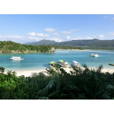 Canvas Print Resort Okinawa Comfort Ishigaki Island Sea Beach Stretched Canvas 32 x