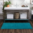 thumbnail image 4 of Mohawk Cotton Bath Mat Soft Absorbent Quick Dry Machine Washable Bathroom Mat, Teal, 24" x 60", 4 of 7