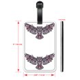 thumbnail image 2 of Patterned Owl - Luggage ID Tags / Suitcase Identification Cards - Set of 2, 2 of 5