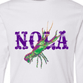 thumbnail image 4 of Inktastic NOLA Mardi Gras Crayfish in Purple Long Sleeve Youth T-Shirt, 4 of 5