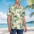 thumbnail image 5 of Xecao Hawaiian Style print Hawaiian shirt - a stylish short-sleeve button-down for men, perfect for casual beach and tropical outings., 5 of 9