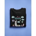 thumbnail image 3 of Love Alpaca Doodle. Sweatshirt Women -Image by Shutterstock, Female 3X-Large, 3 of 4