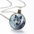 thumbnail image 6 of Wolf Necklace Personalized Custom Photo Round Pendant Adjustable Stainless Steel Necklaces with Gift Box for Men Women Mothers Valentine's Jewelry Gift, 6 of 6