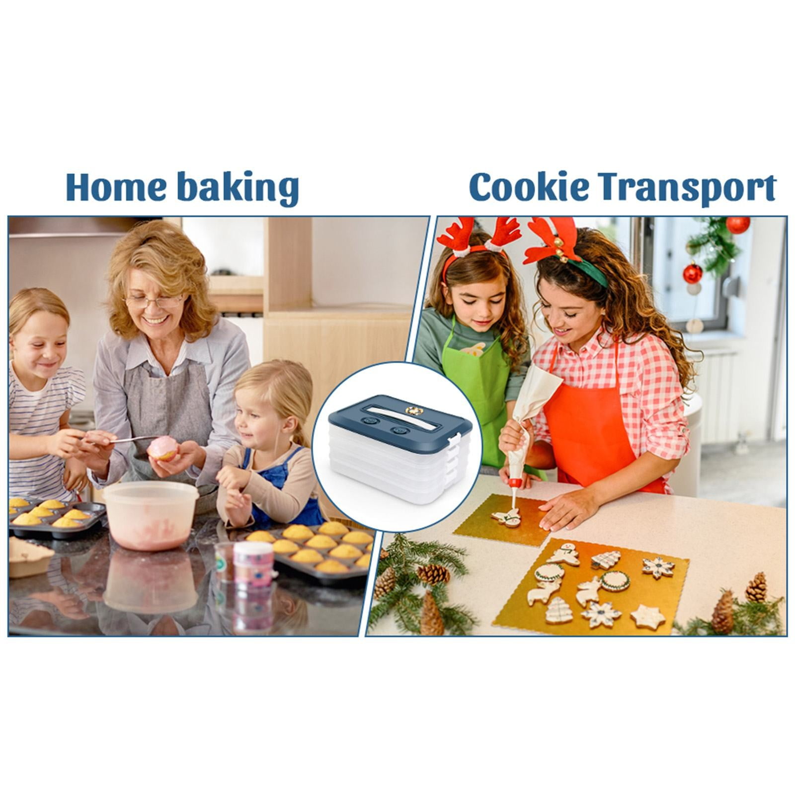 PP Dumpling Box Large Airtight Containers Veggie Tray with Lid Clear Container with Lid Egg Tray for Refrigerator Veggie Containers for Refrigerator Rice Storage Box Egg Case