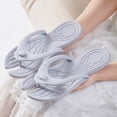 thumbnail image 5 of oqasdz Slippers for Women Travel Portable Flip Flops Indoor Outdoor Bathroom Shower Shoes Sandals with Flat Sole for Beach Pool,Grey, 5 of 6