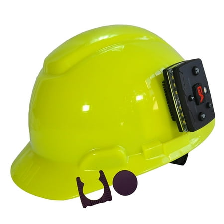 Construction Personal Safety Light Bar by Guardian Angel | Magnetic Hands-Free Mountable Flashlight for Laborers and Public Safety Officials (Elite Hard Hat Mount)