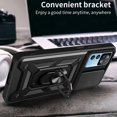 thumbnail image 5 of Case for Xiaomi 12T with Slide Camera Cover, Redmi K50 Ultra Case, Military Grade Drop Protective Phone Cover Case with Ring Kickstand for Xiaomi 12T Pro/12T SJ Black, 5 of 9