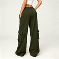 thumbnail image 5 of Evdexr Baggy Sweatpants Womens Wide Leg Drawstring Cargo Pants Summer Fall 2026 Casual Pant Lightweight Elastic Waist Solid Athletic Trousers with Pockets S, 5 of 6